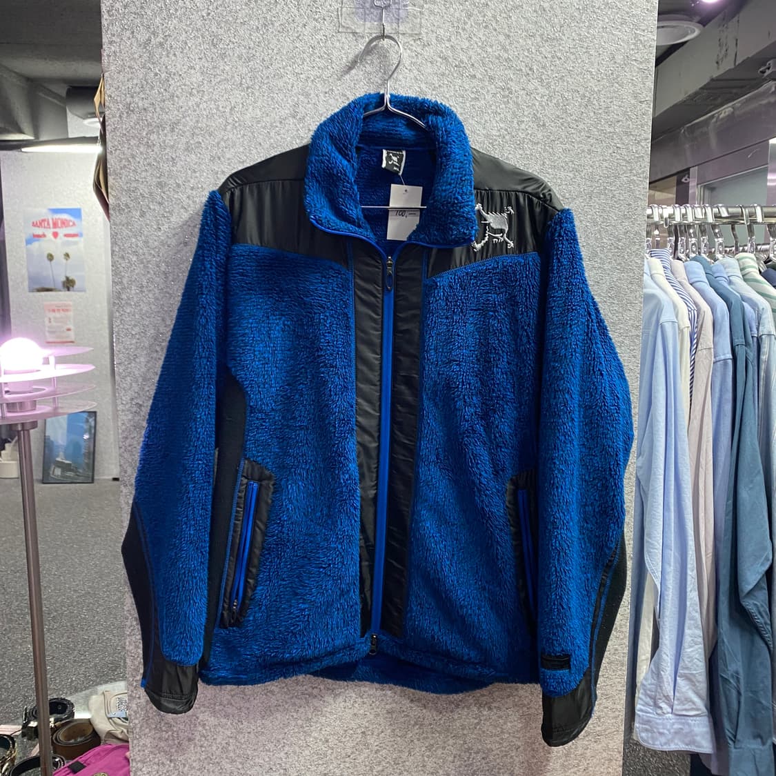 오클리 블루 배색 쉐르파 자켓 B3493 상품이미지2