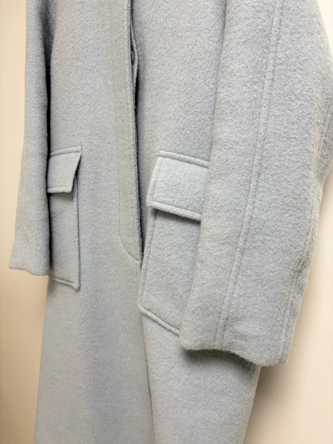 인사일런스 베이비 알파카 후드 코트 BLUE 상품이미지5