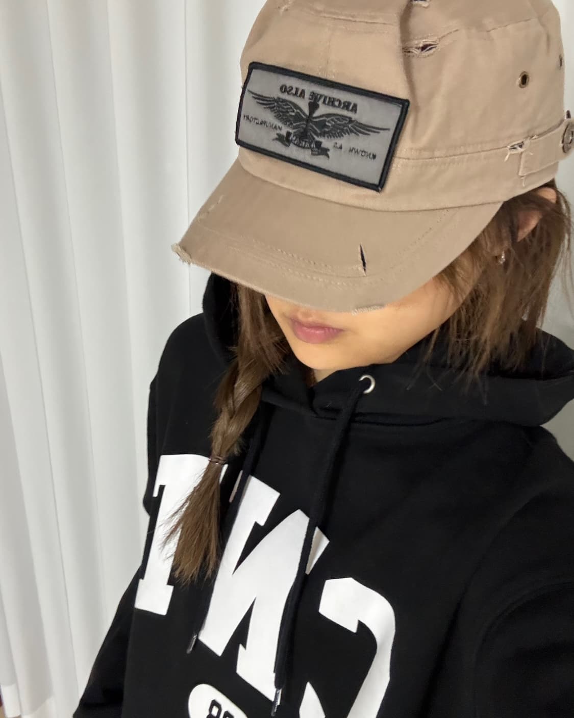 커버낫 후드티 블랙(M사이즈) 상품이미지1