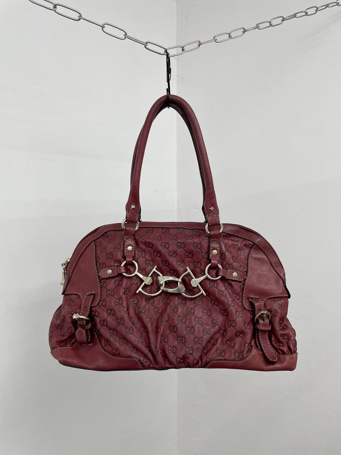 구찌 시마 홀스빗 엠보레더 보스톤백 상품이미지1