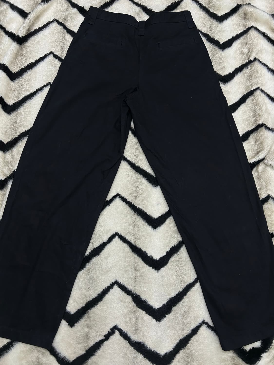 [34]유니클로U 코튼 와이드 팬츠/블랙 상품이미지2