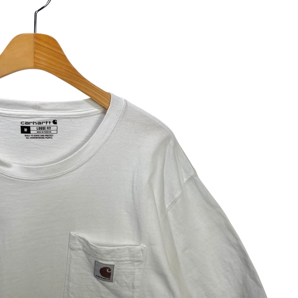 칼하트 포켓 화이트 반팔 상품이미지3