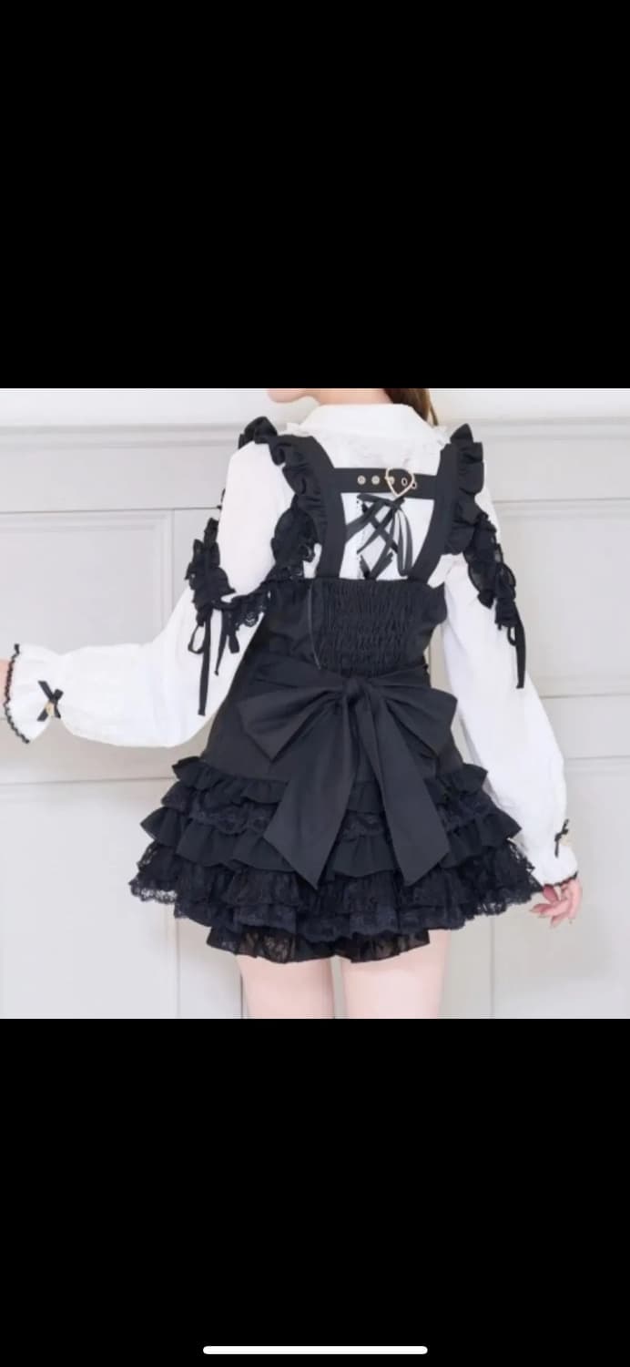 정품 리즈리사 하트에이프런셋업 블라우스지뢰계양산형마즈시허니미셸디마럽로지타 상품이미지3