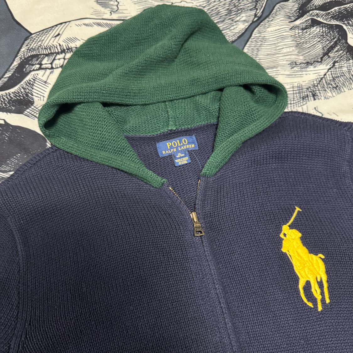 폴로랄프로렌 후드집업니트XL(20) 남성 90-95 상품이미지2