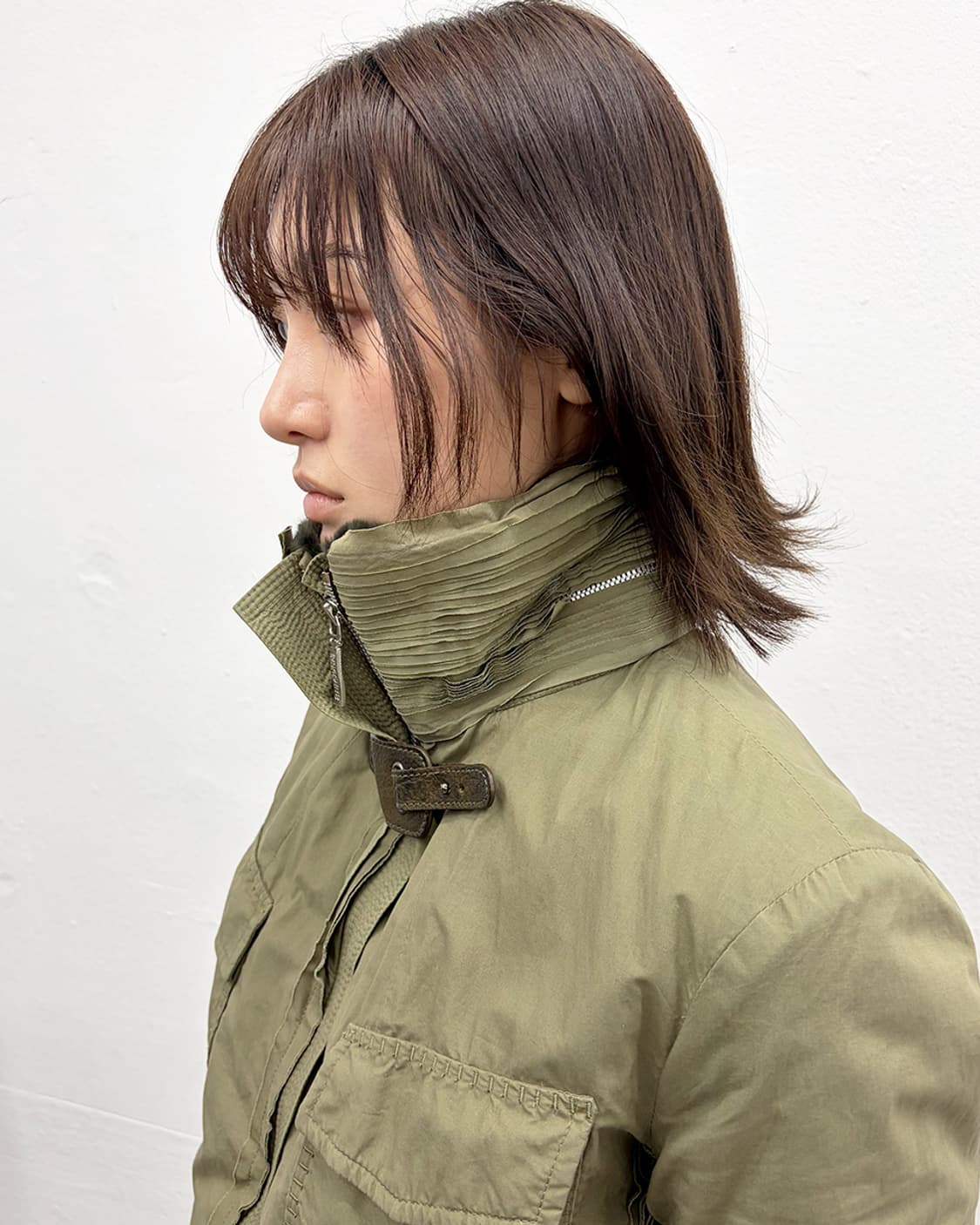 에르마노 설비노 하이넥 밀리터리 푸퍼 상품이미지6