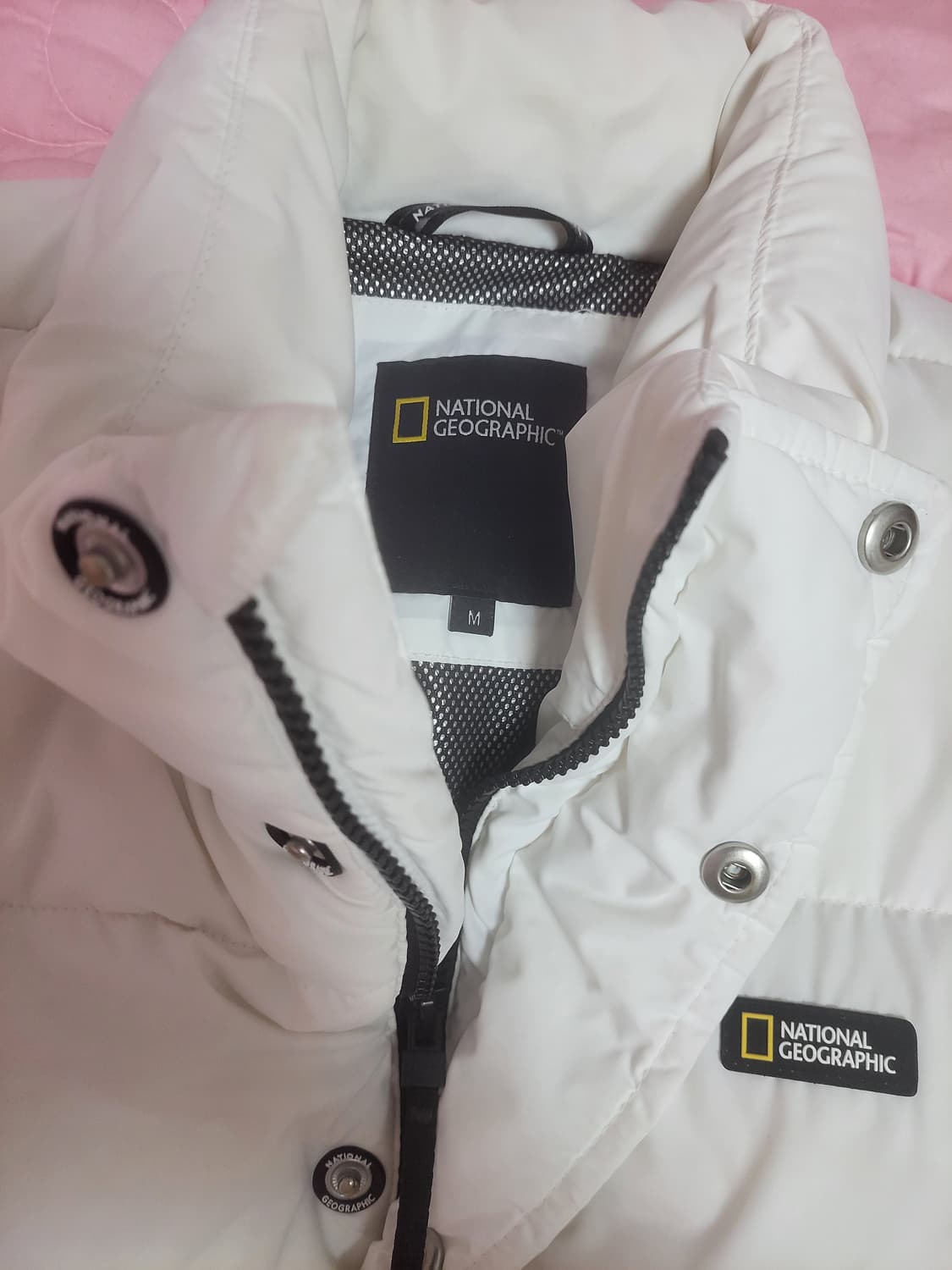 급처상태양호!내셔널지오그래픽 오리털 다운 숏패딩 점퍼 구찌,발렌시아가느낌 상품이미지4