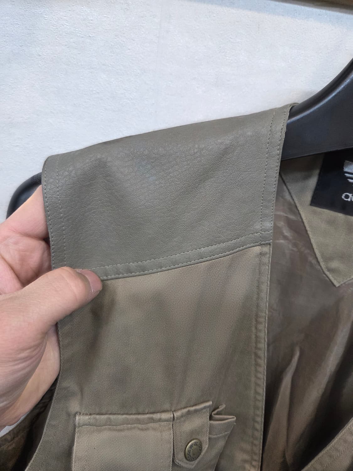 아디다스 올드스쿨 빈티지 아웃도어 피싱 가죽 코튼 조끼 L 상품이미지7