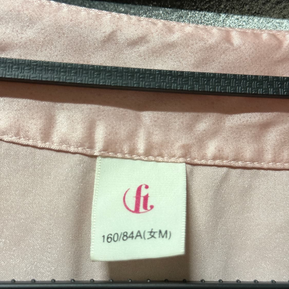 VTG 빈티지 새틴 핑크 레이스 자수 블라우스 상품이미지6