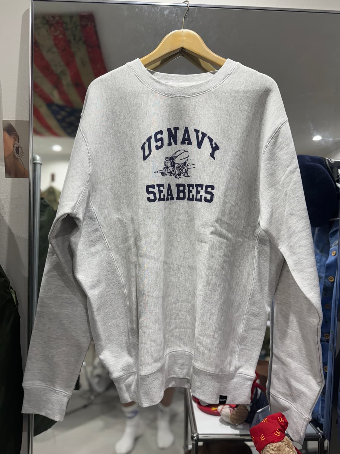 US Cape] US Navy 씨비스부대 스웻셔츠(맨투맨) XL 상품이미지1