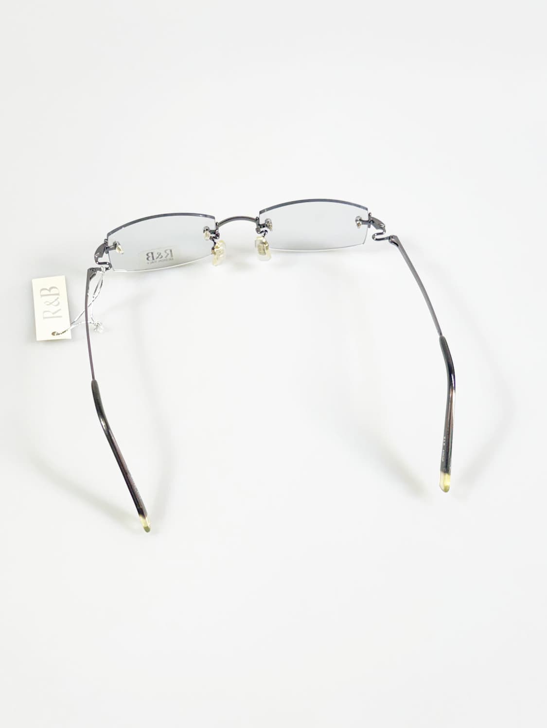 R&B EYEWEAR 무테 스퀘어 건메탈 빈티지 안경 상품이미지6