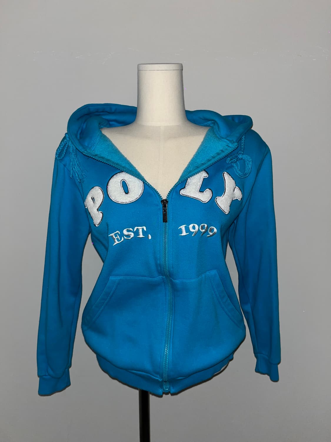 Blue Unique Hooded Zip-Up 상품이미지2