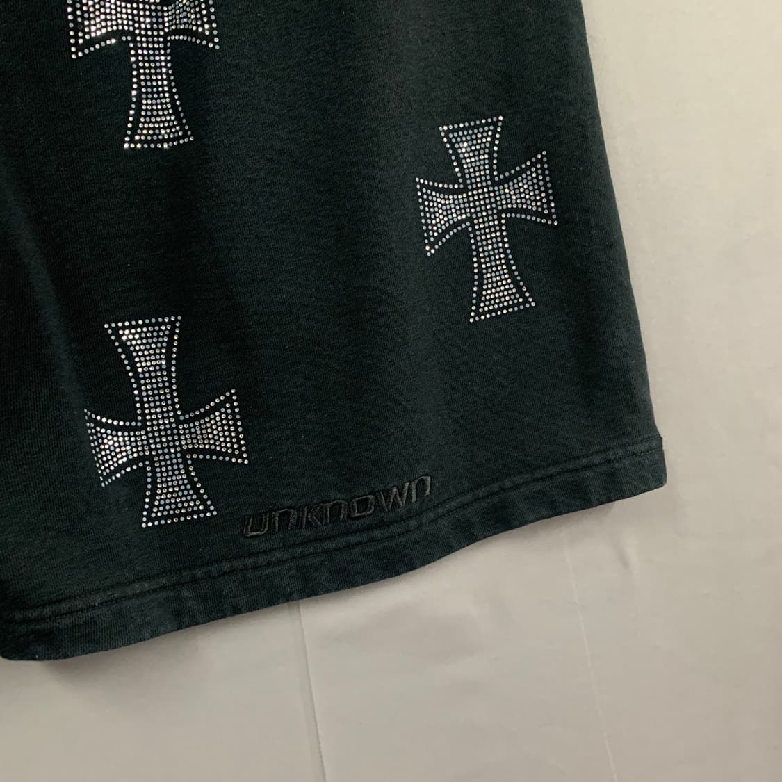 XL 언노운 UNKNOWN 크로스 십자가 스트릿 스웻 쇼츠 반바지 상품이미지4