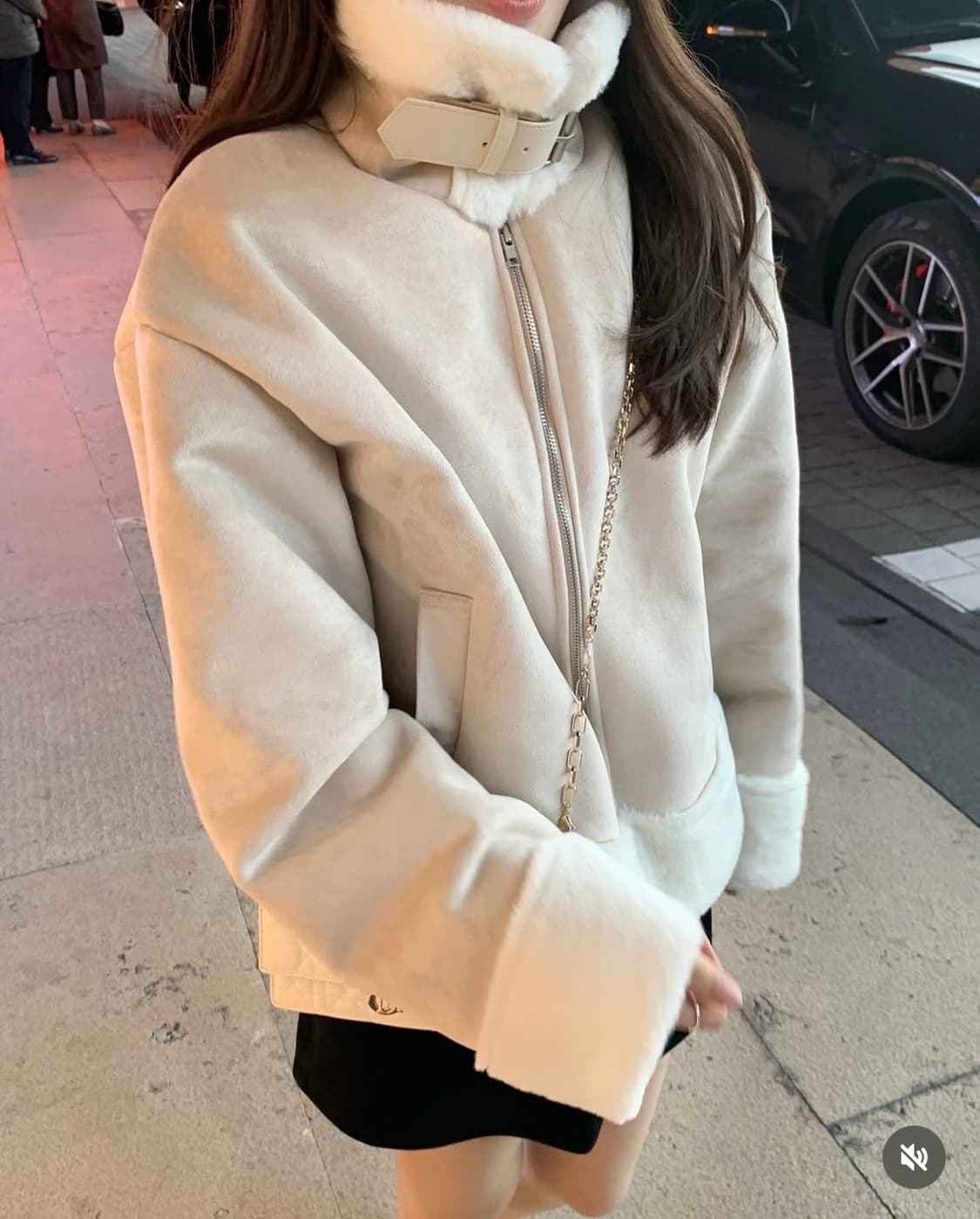 제니오 스웨이드 라핀 무스탕 상품이미지2