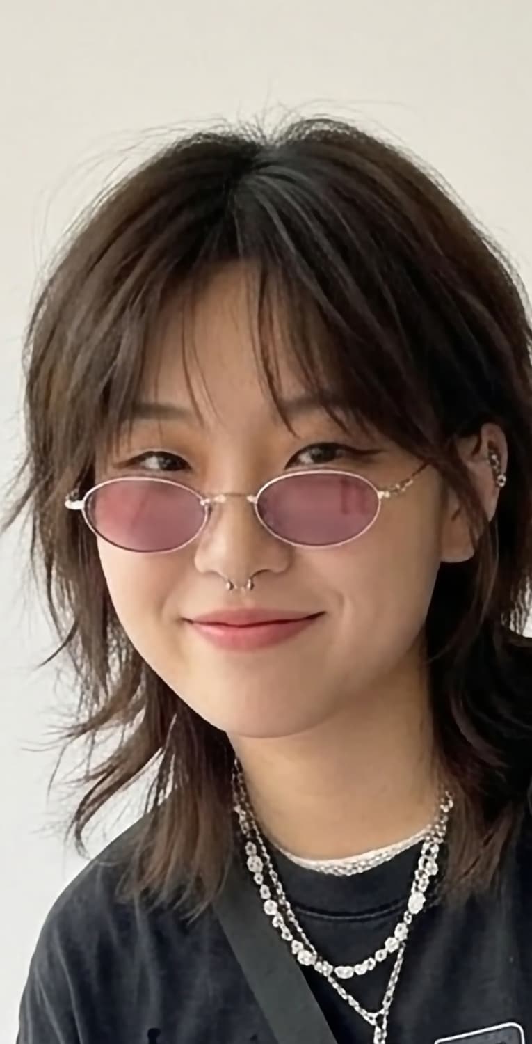 데드스탁 긱시크 빈티지 핑크 틴트 오벌 선글라스 718 상품이미지1