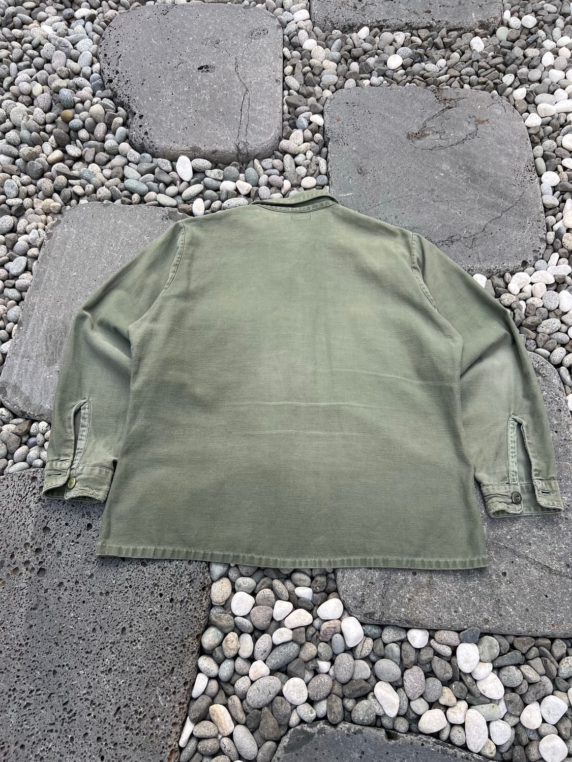 OLD DISTRESSED US ARMY OG-107 밀리터리셔츠자켓 상품이미지2