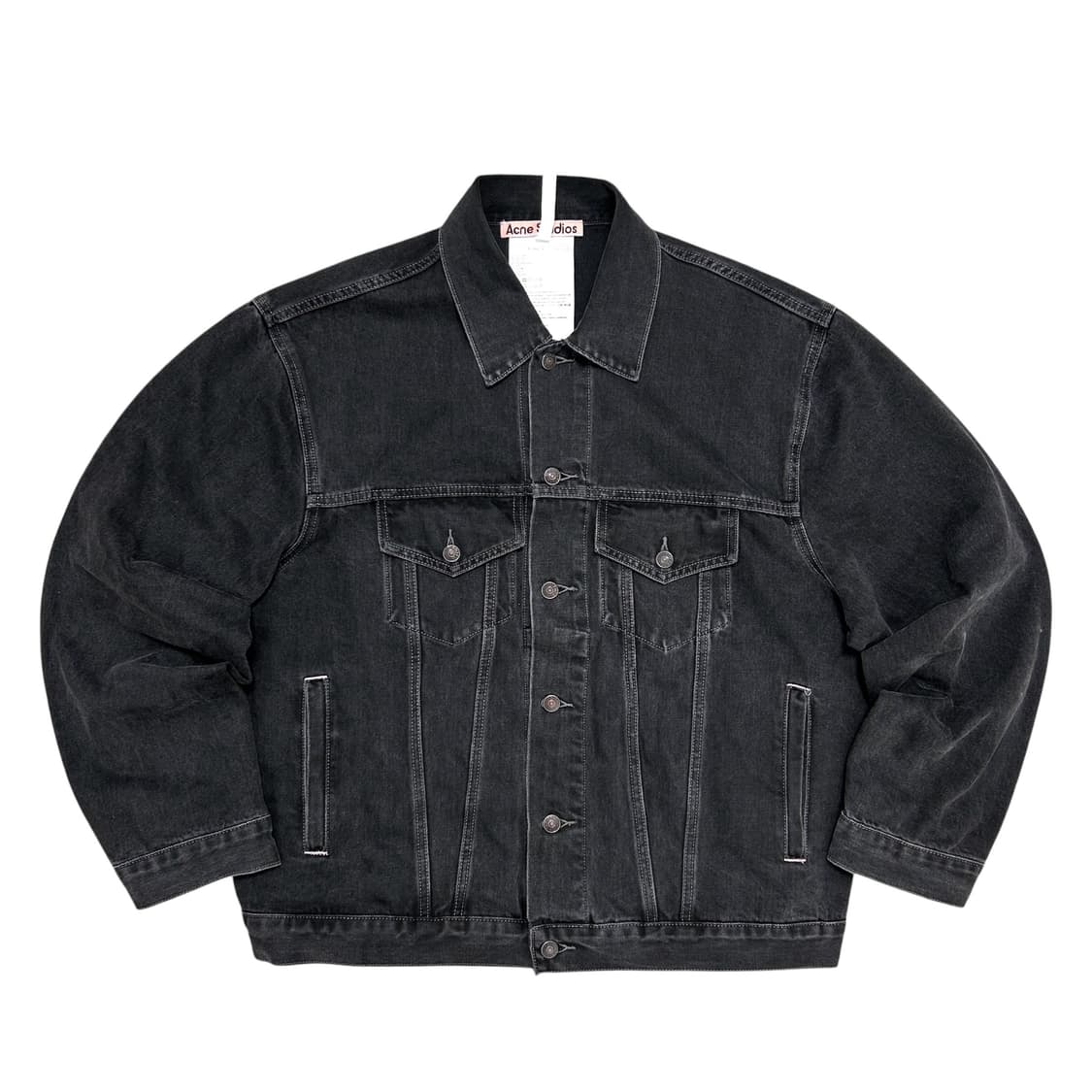 아크네 워시드 흑청 데님자켓(XL) 상품이미지1