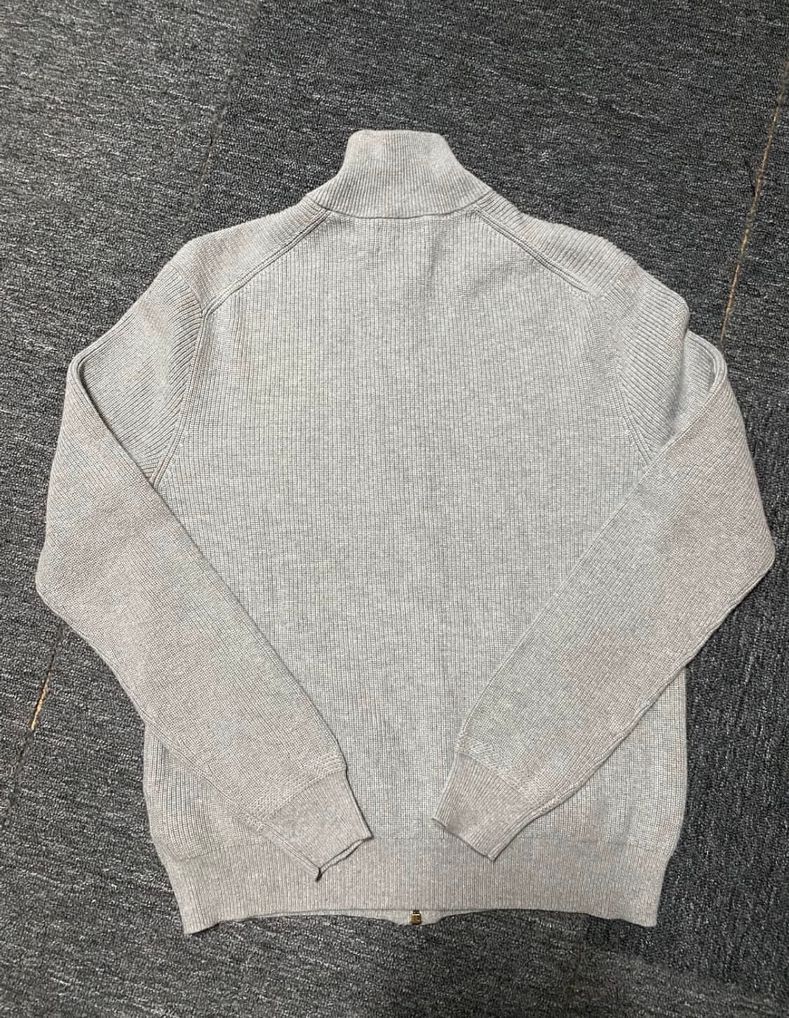 폴로 랄프로렌 최신형 QR택 그레이 스웻 니트 집업 가디건 M 상품이미지7