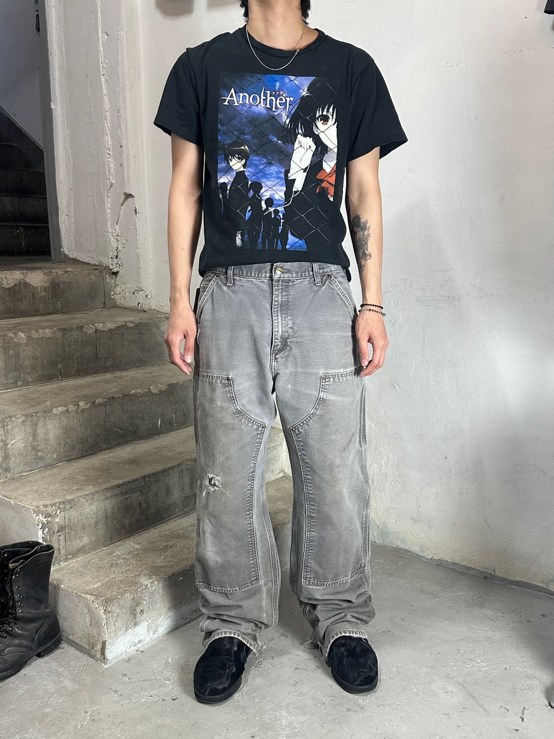 OG 칼하트 B136 GVL 더블니 칼하트 더블니 그레이 썩블니 상품이미지2