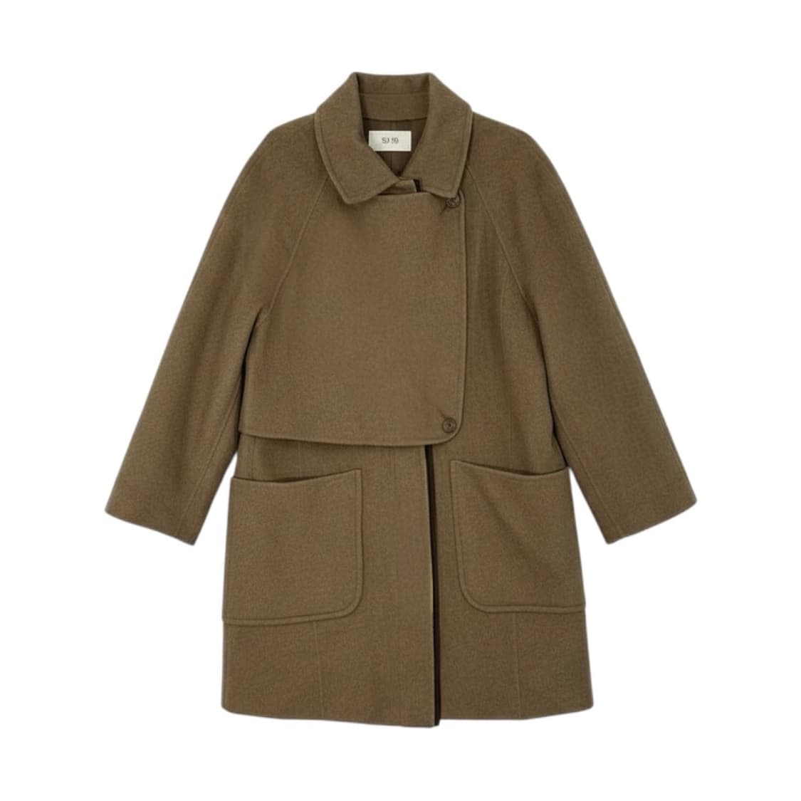 SJSJ 브라운 모직코트 상품이미지1