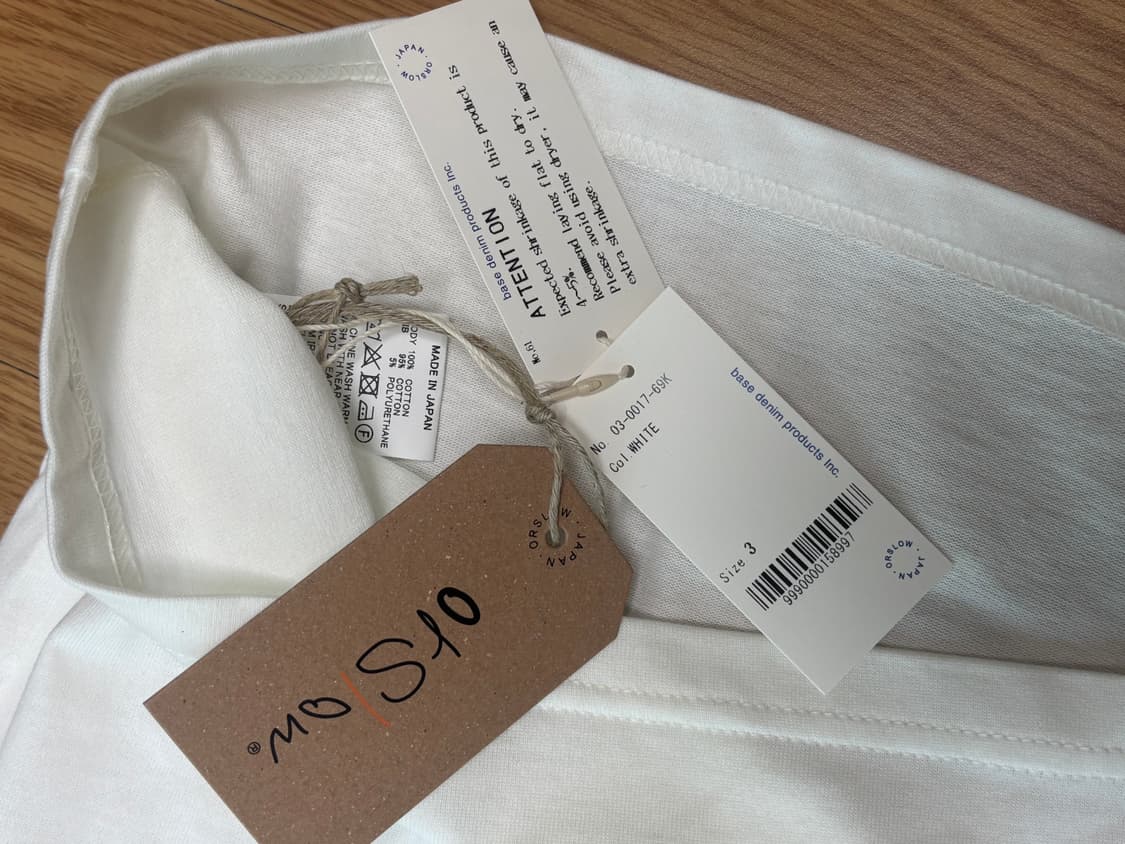 [새상품] 오어슬로우 포켓 반팔 티셔츠 화이트 상품이미지8