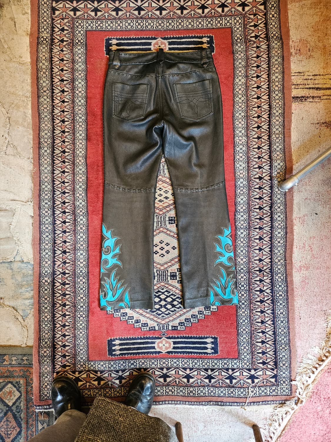 빈티지 폴로 랄프로렌 레더 팬츠 상품이미지3