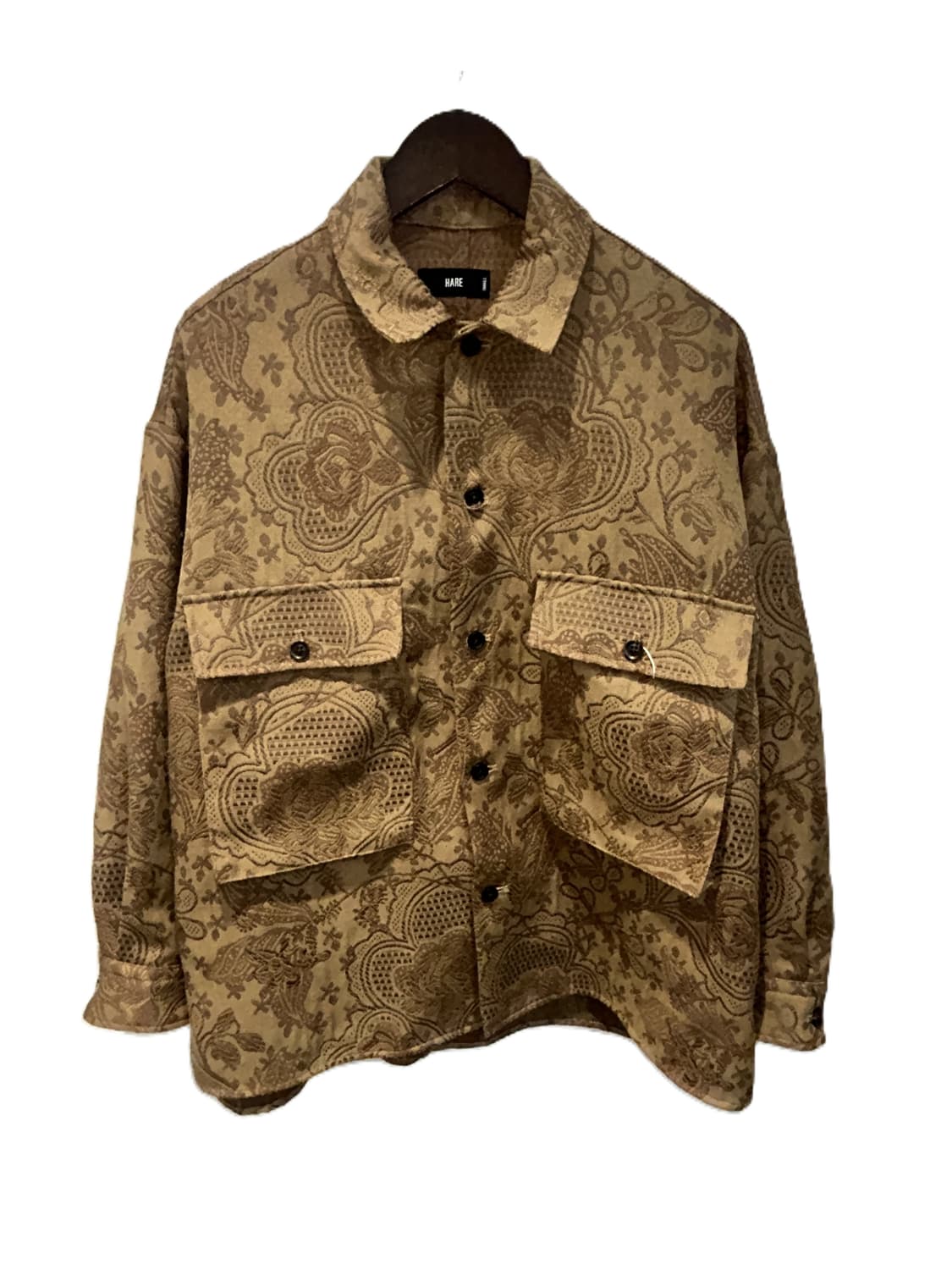 HARE 페이즐리 자카드 오버핏 셔츠 자켓 상품이미지1