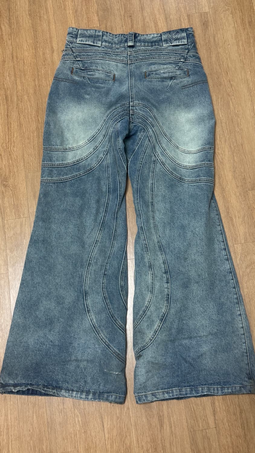 (릴테카 착용) 노페이스 스튜디오 웨이브 빈티지 데님 m 상품이미지3