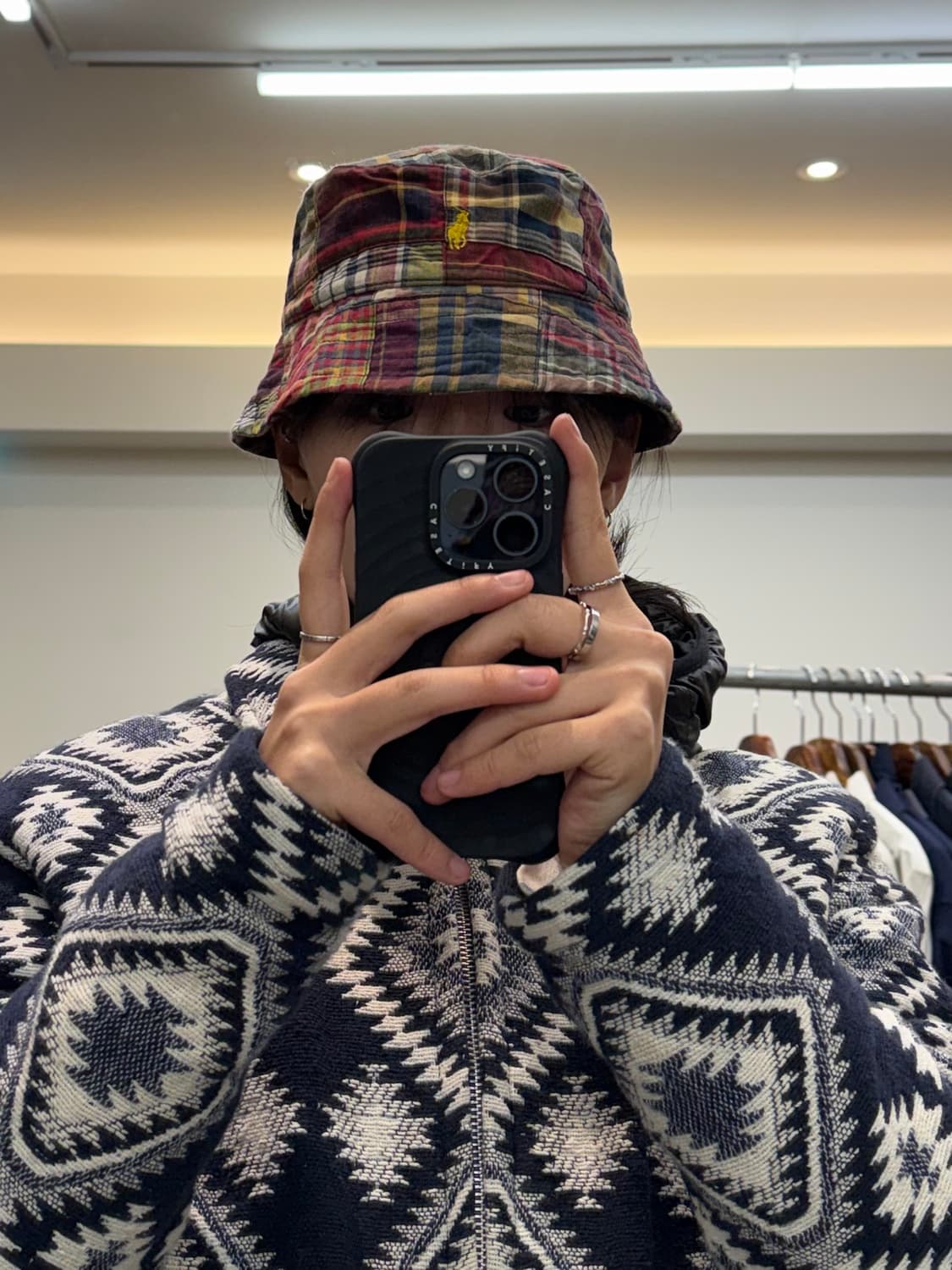 폴로 랄프로렌 마드라스 패턴 버킷햇 상품이미지6