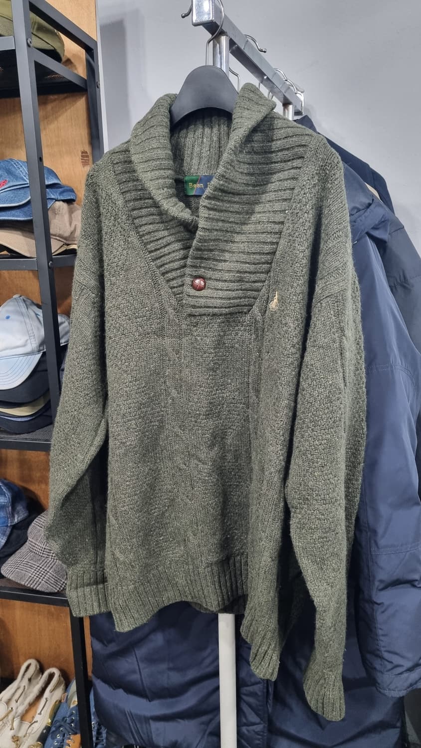 00s 빈폴 꽈배기 울100% 카라니트 105~110 (컨디션9/10) 상품이미지1