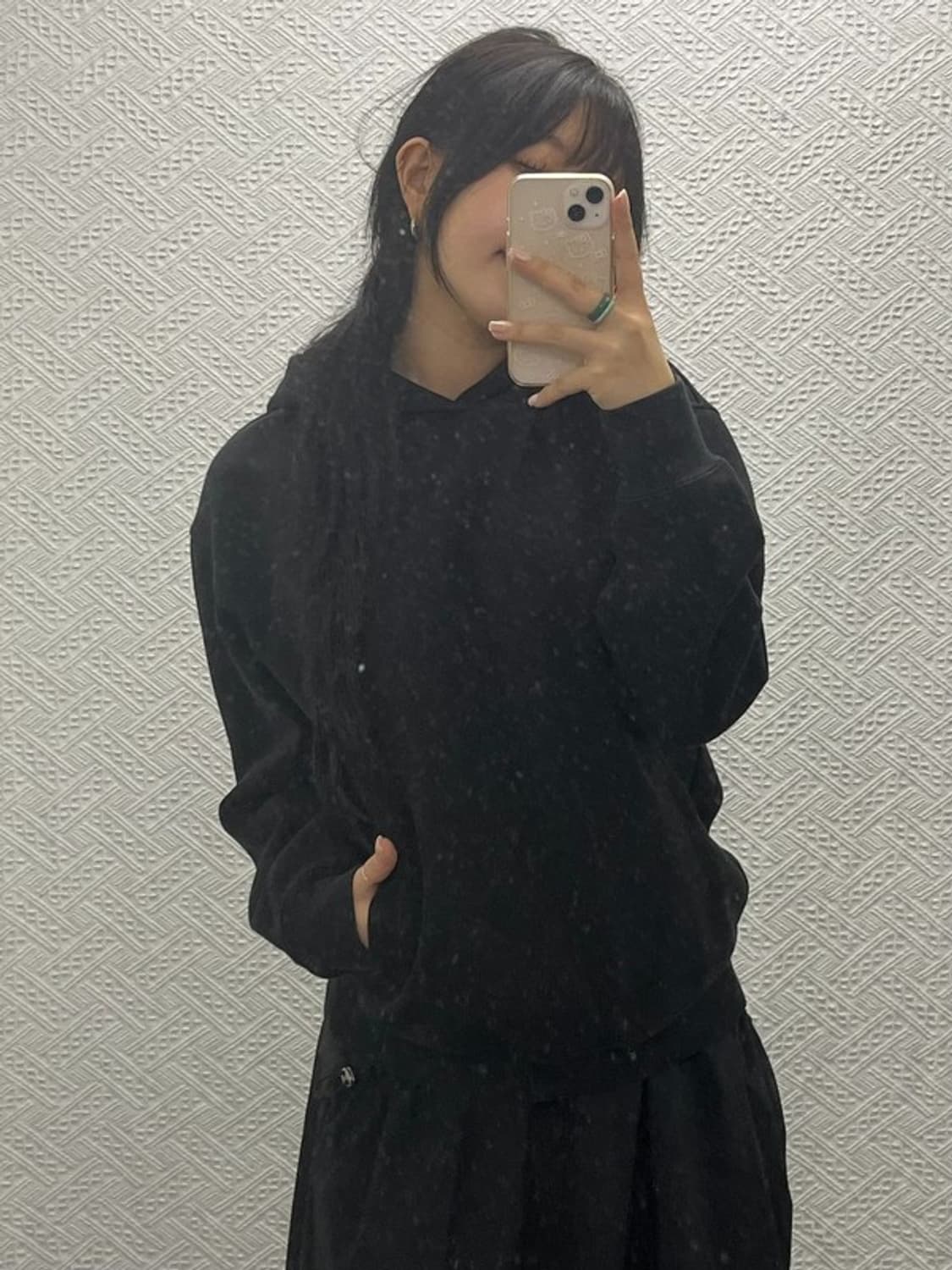 유니클로 C 풀오버 무지 후드티 M C06488 상품이미지2