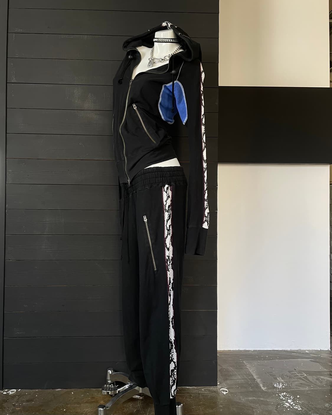 L.G.B 파이톤 뱀피 트레이닝 복서 후드 세트 상품이미지2