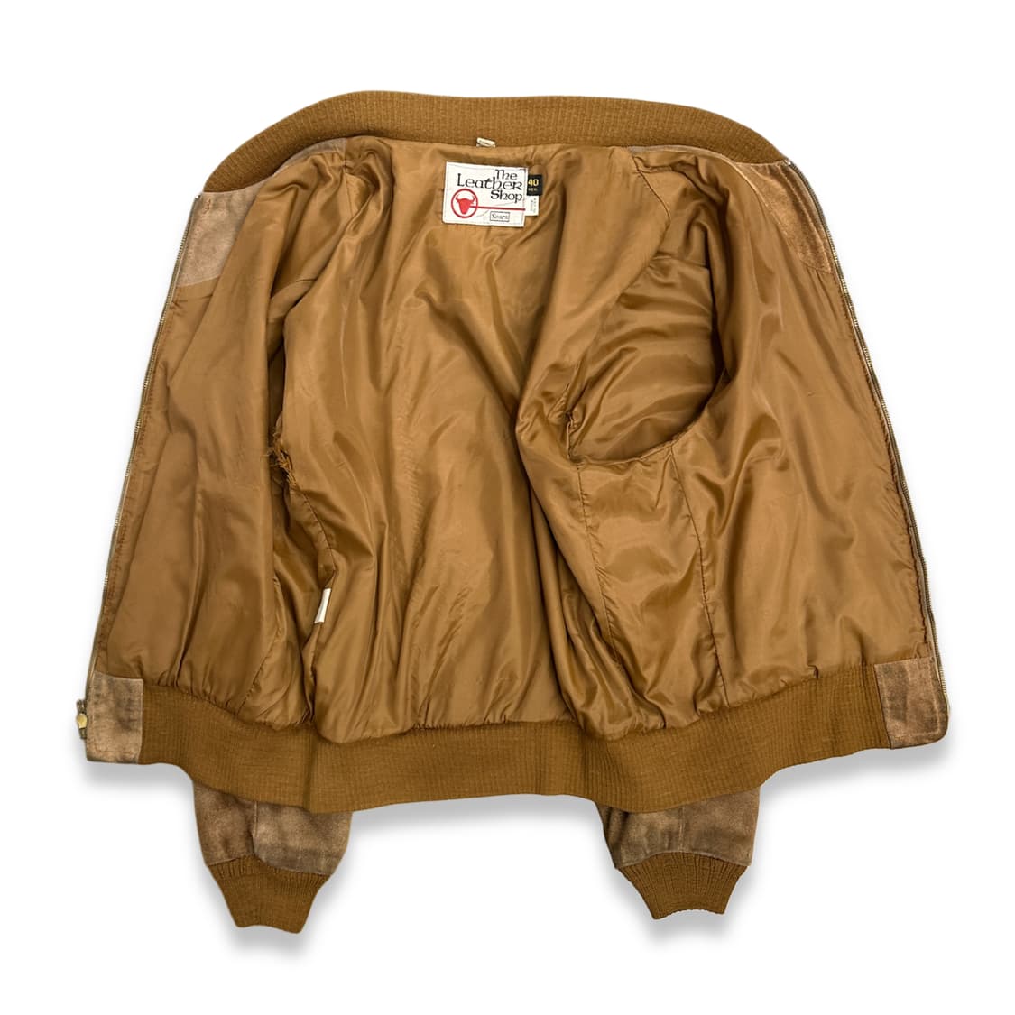 70s Sears 스웨이드 레더 자켓 L 상품이미지3