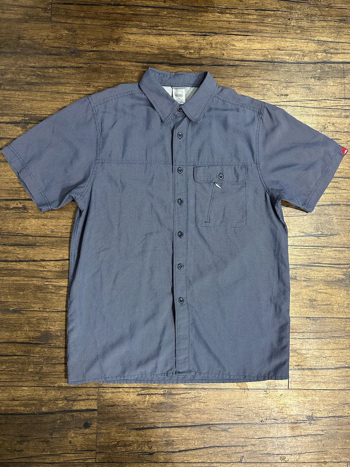 노스페이스(The North Face) 체크 패턴 아웃도어 반팔 셔츠 L 상품이미지1