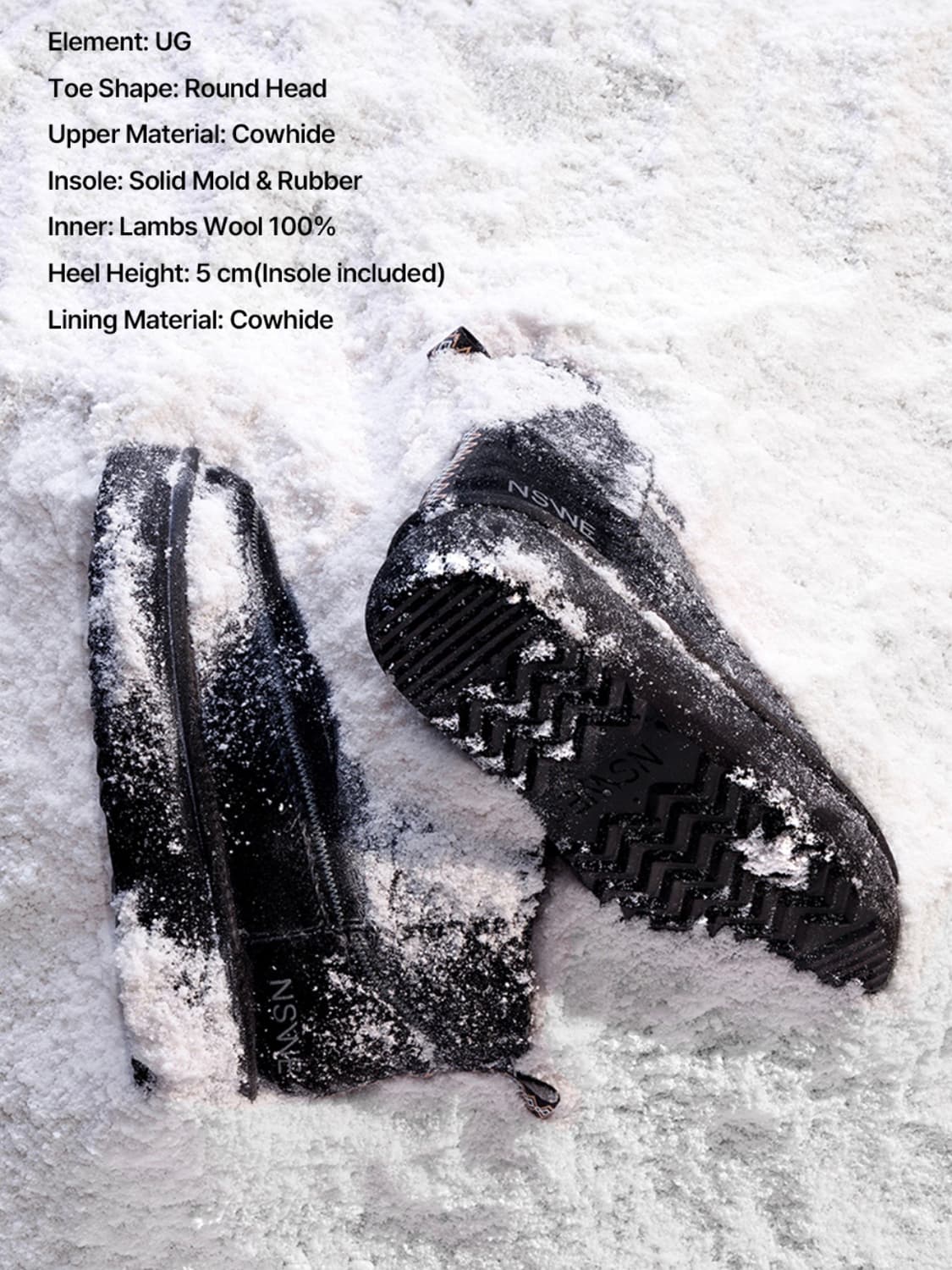 느쉐 NSWE 툰드라 어그 부츠 블랙 250 상품이미지4
