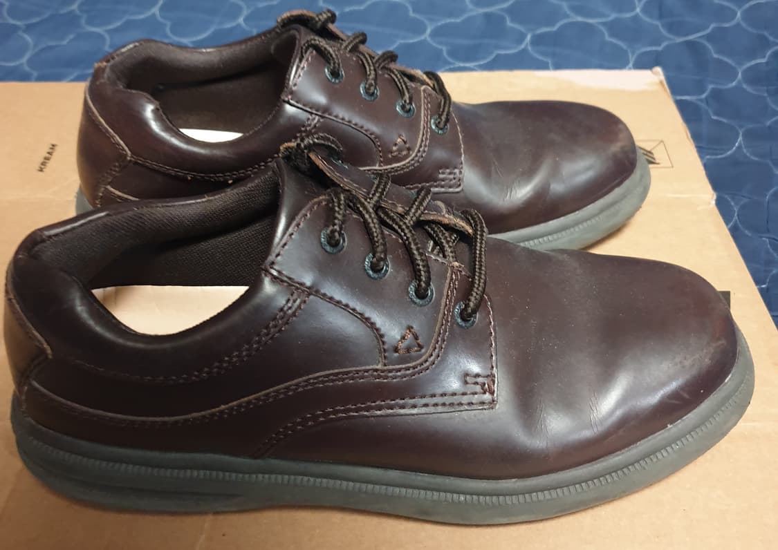 허쉬파피 초경량 클래식 레더 컴포트화 다크브라운 (285) 상품이미지1