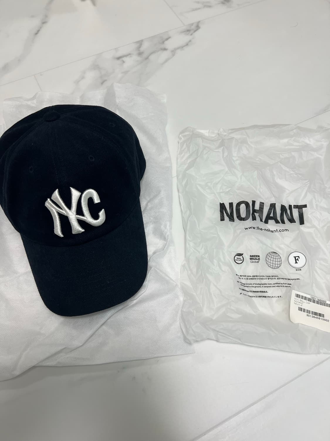 노잉 볼캡 네이비 상품이미지1