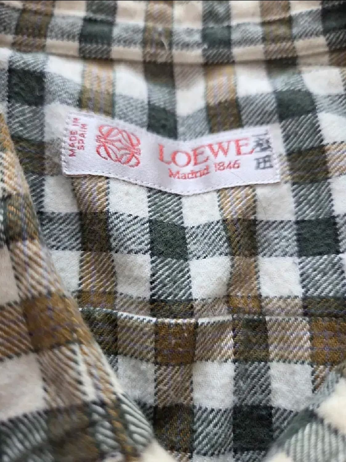 로에베 빈티지  마드라스 체크 셔츠 상품이미지7