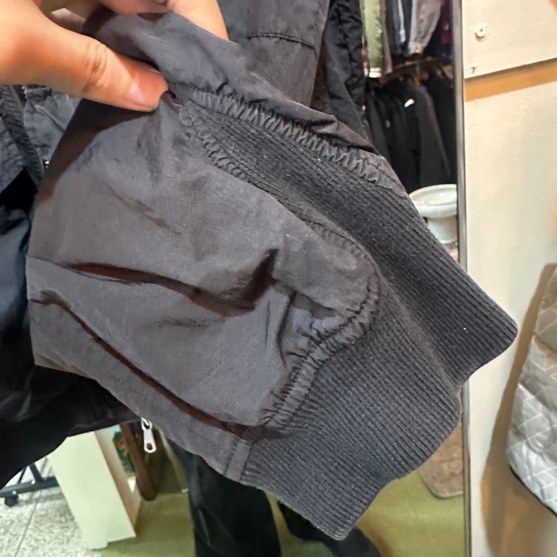 아워레가시 15ss 블랙 웨이브 패치 포켓 봄버 자켓 (50) 상품이미지6