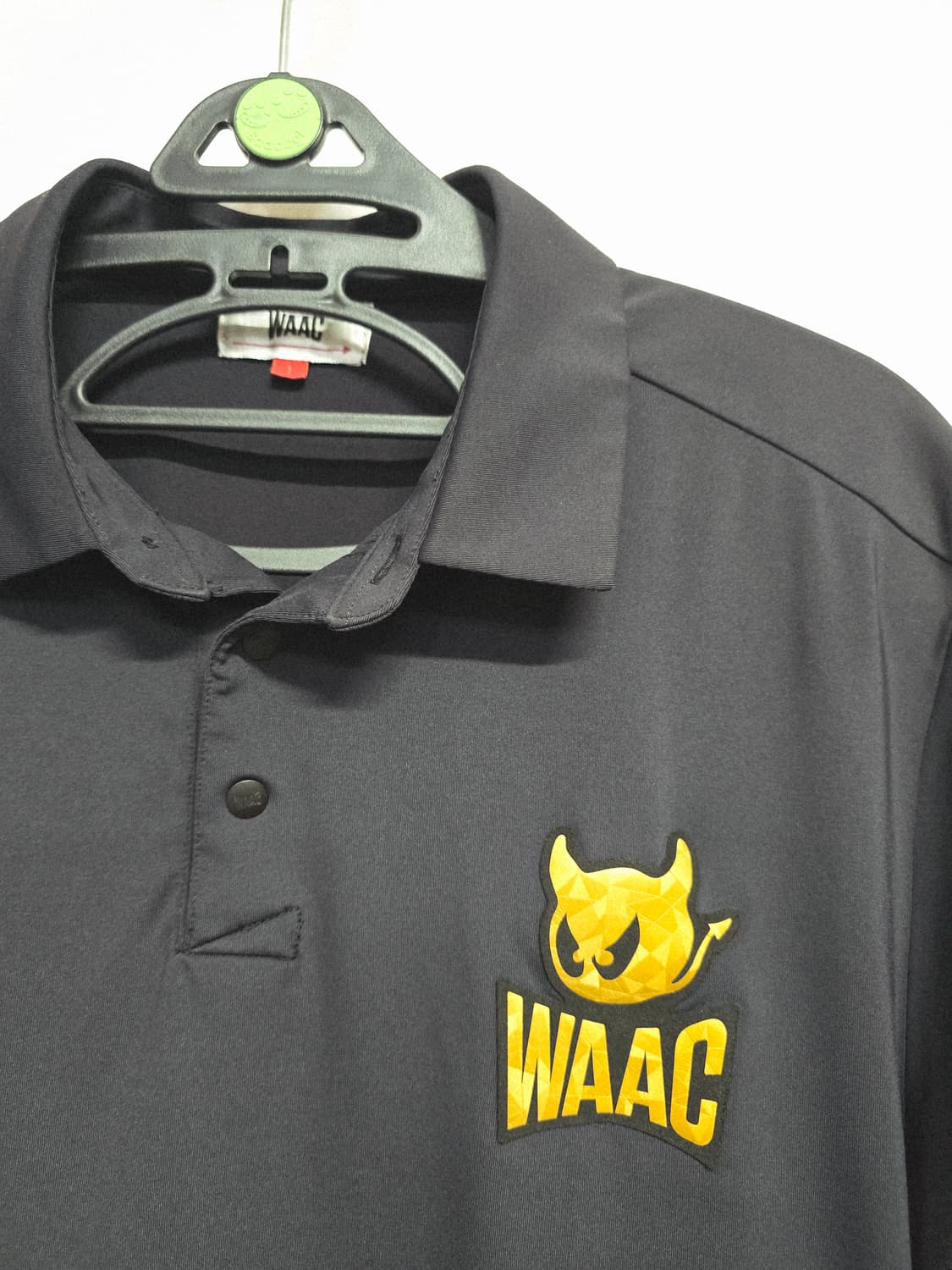 WAAC 블랙 반팔 폴로티셔츠 상품이미지4