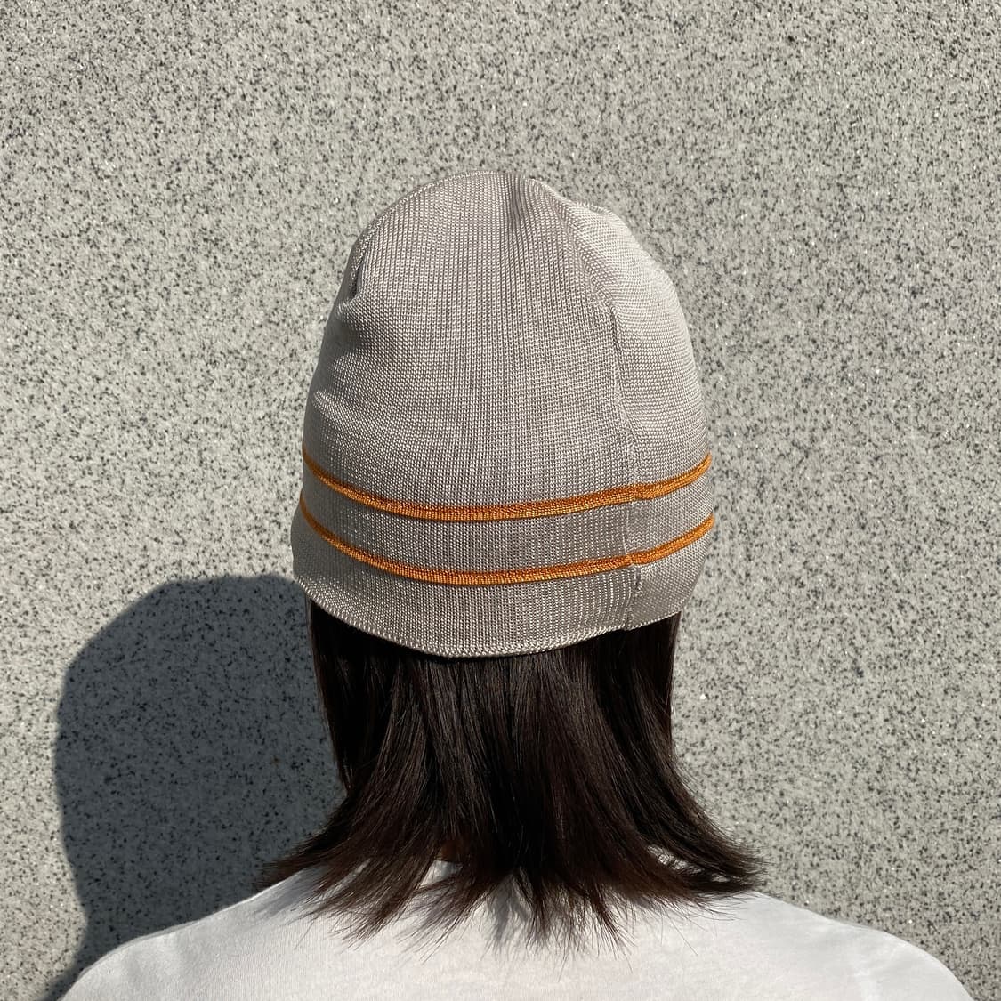 [아카이브] 90s 오클리 소프트웨어 로고 스트라이프 비니 (샌드/그레이 상품이미지4