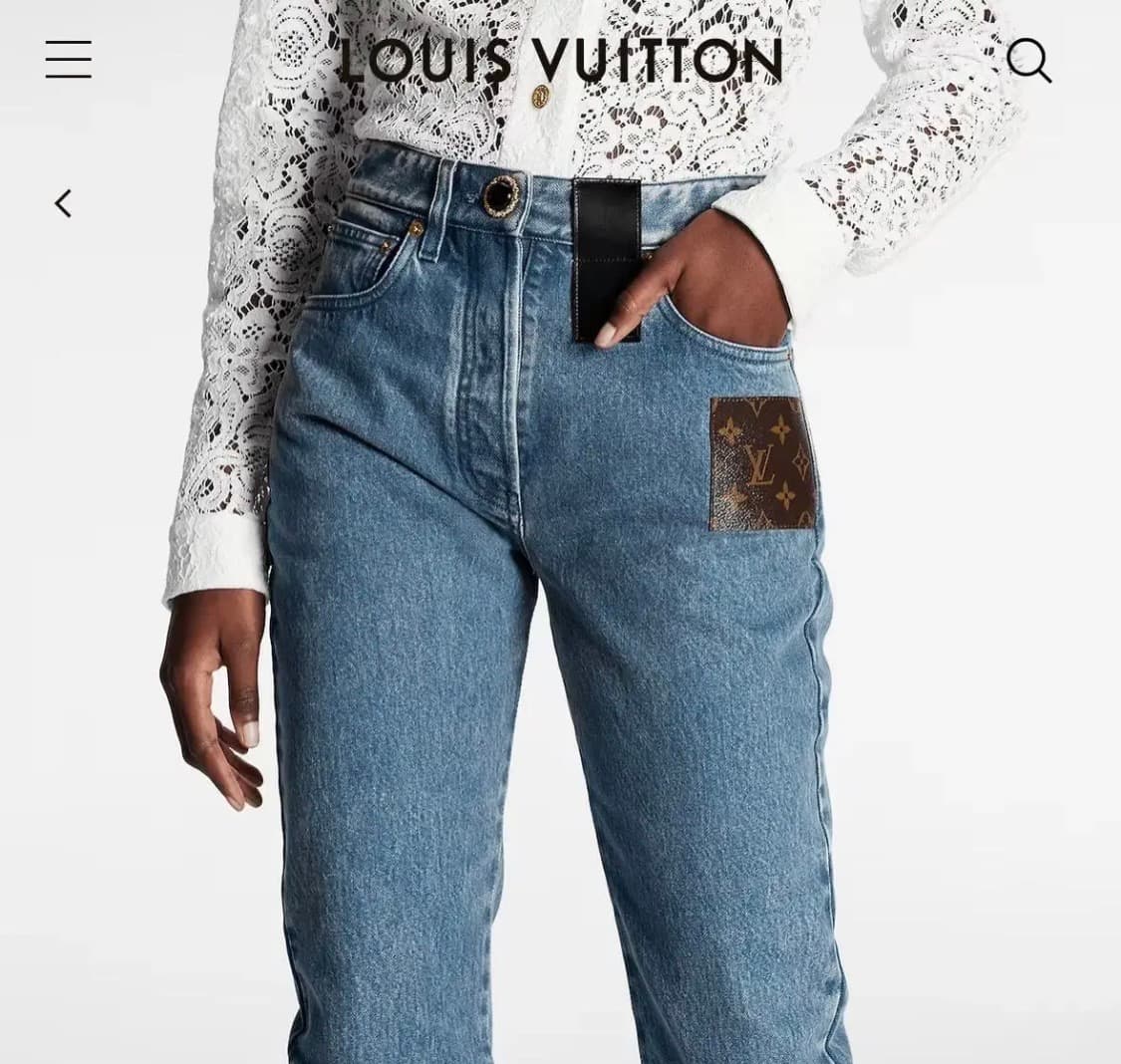 22ss 루이비통 모노그램 패치 진 36사이즈 상품이미지1