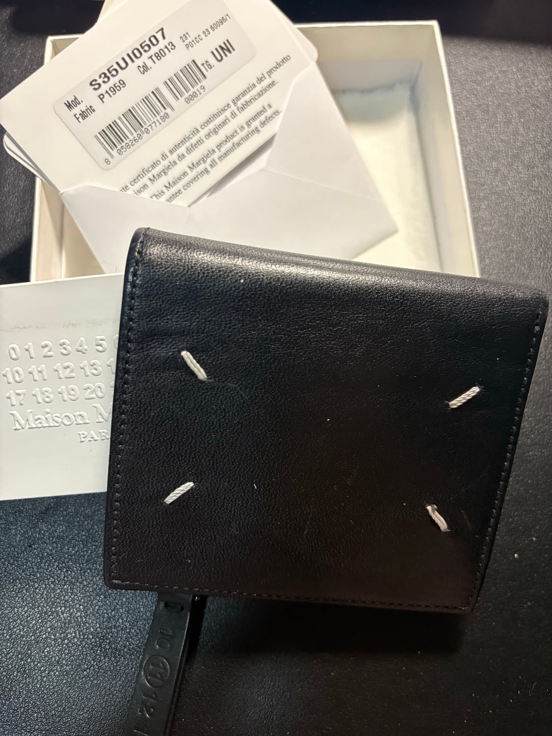 메종 마르지엘라 폴드 레더 지갑 블랙 상품이미지2