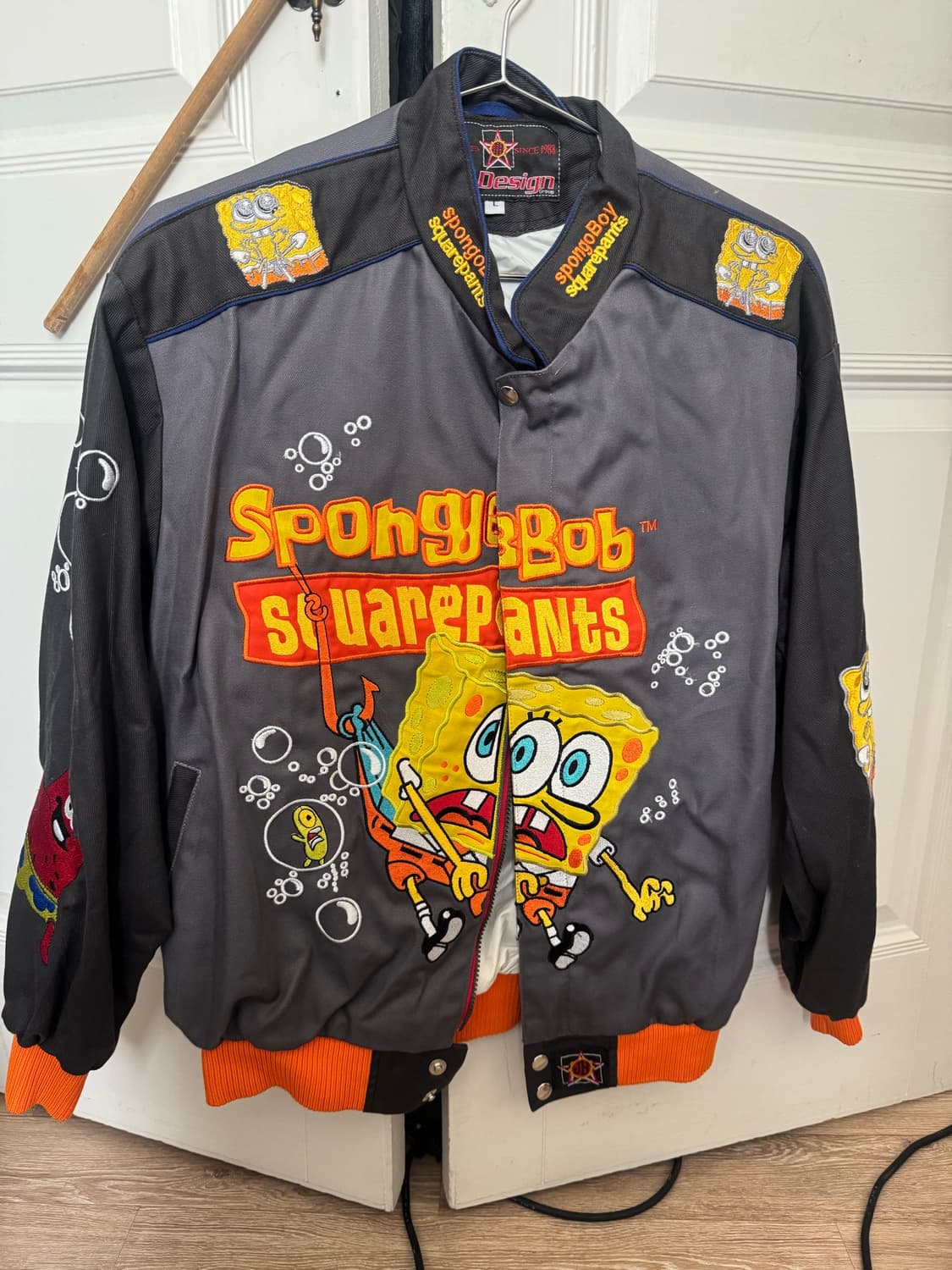 (무료배송) 제프 해밀턴 스폰지밥 레이싱 자켓 spongebob 봄버자켓 상품이미지1