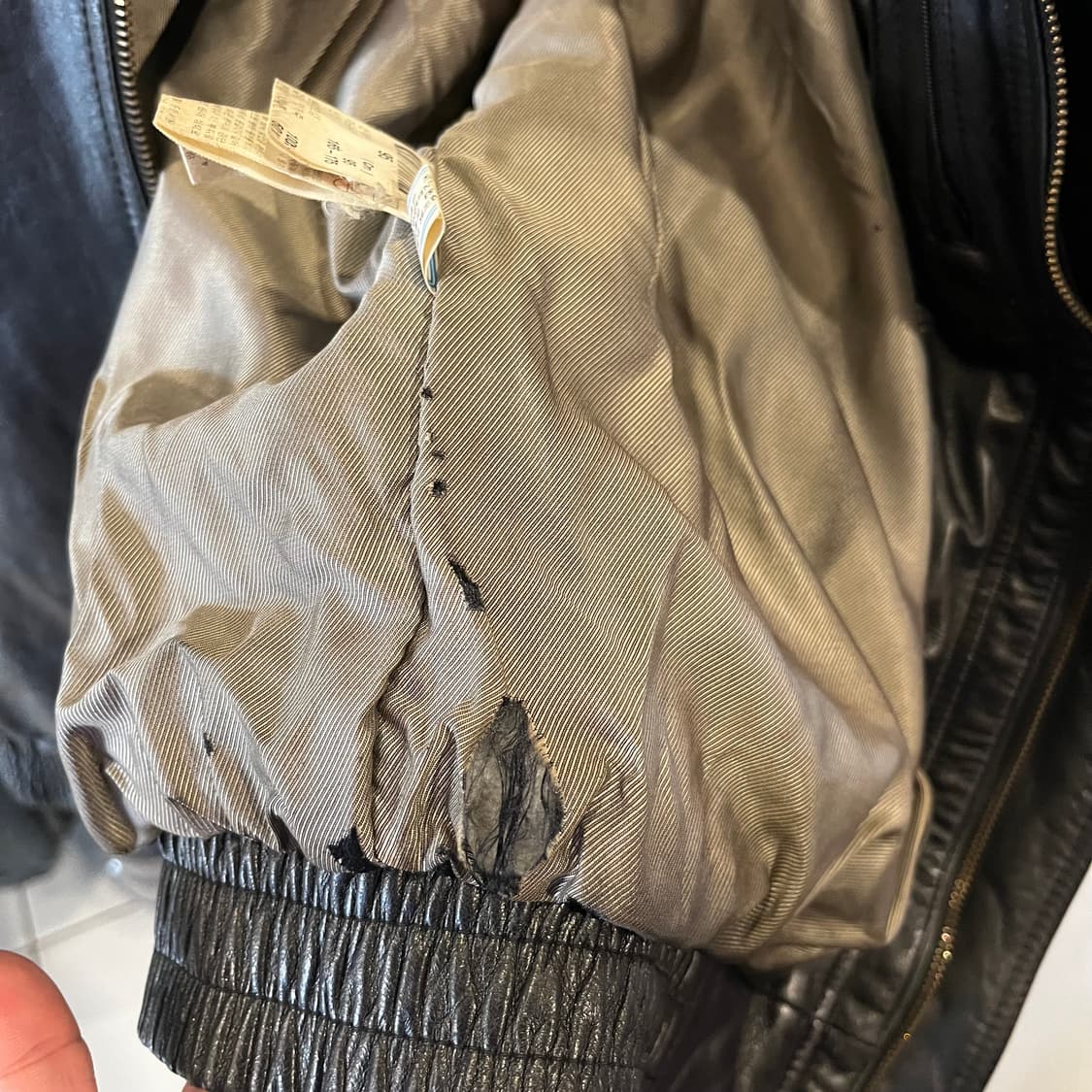 입생로랑 YSL 블랙 양가죽 자켓 상품이미지10