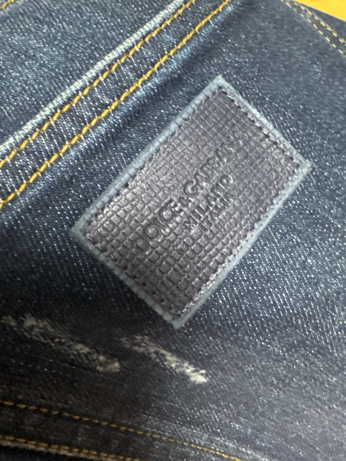 [52] 돌체앤가바나 가죽패치 디스트로이드 진 상품이미지3