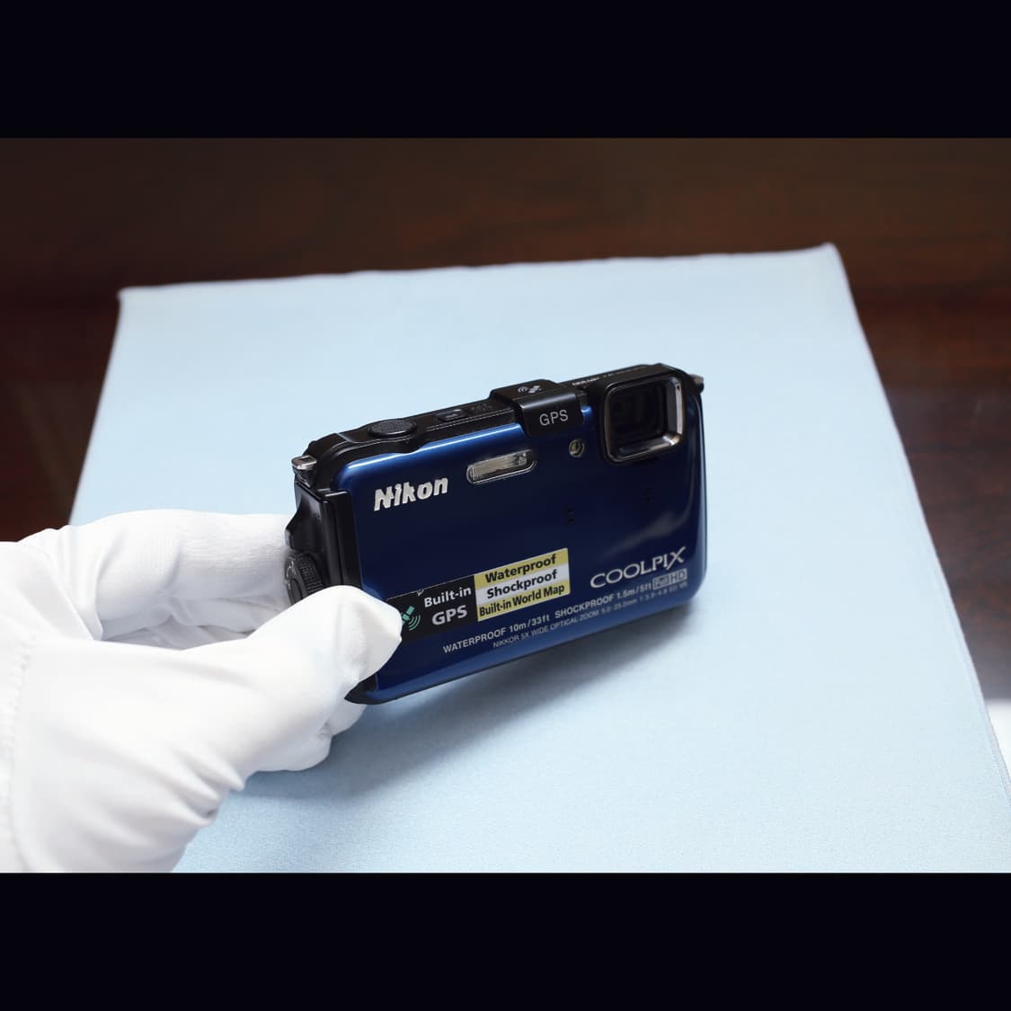 레어<민트급><한글> 니콘 쿨픽스 aw100 블루 빈티지 디카 상품이미지4