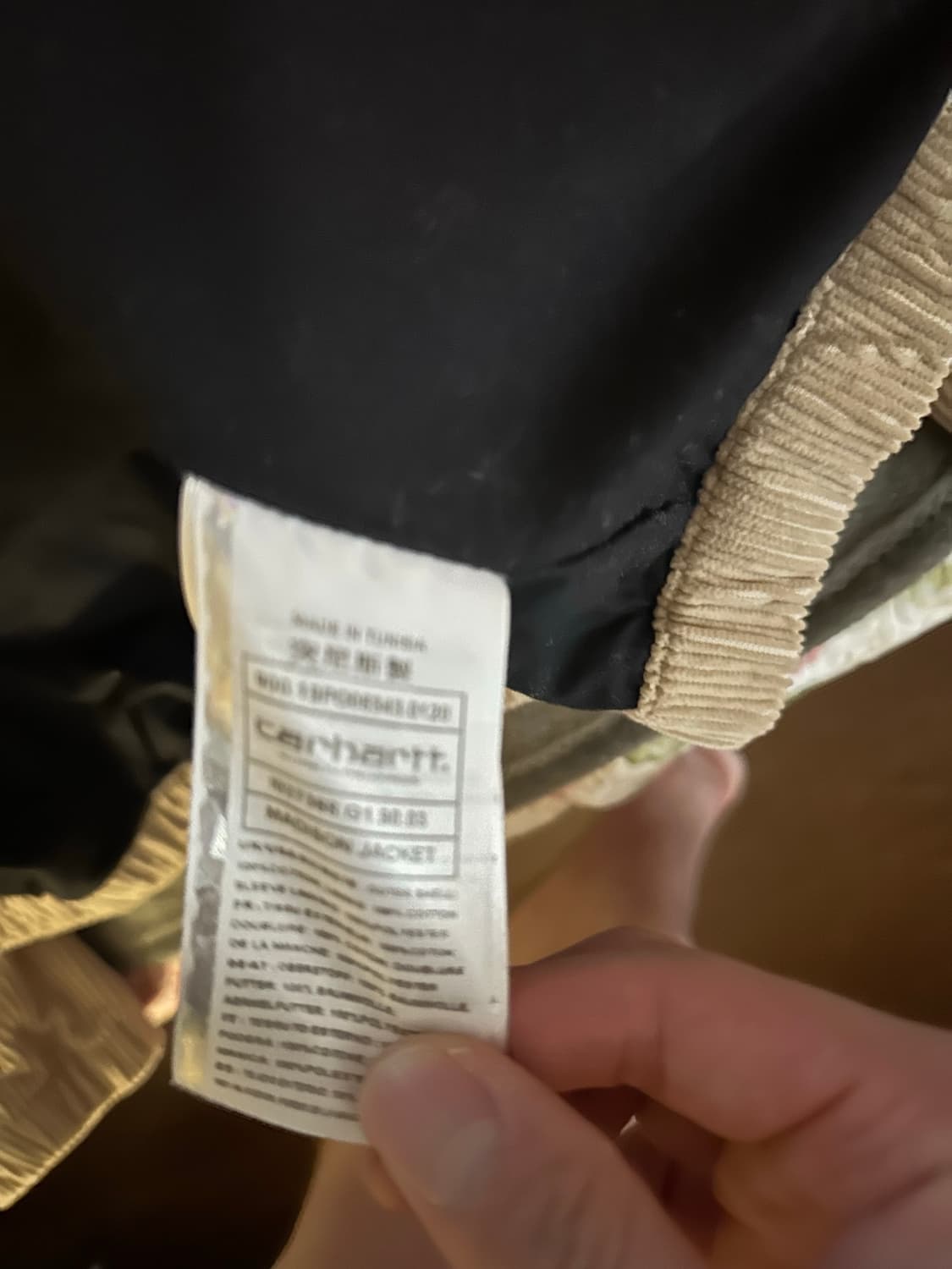 칼하트 코듀로이 메디슨 자켓 베이지 상품이미지5