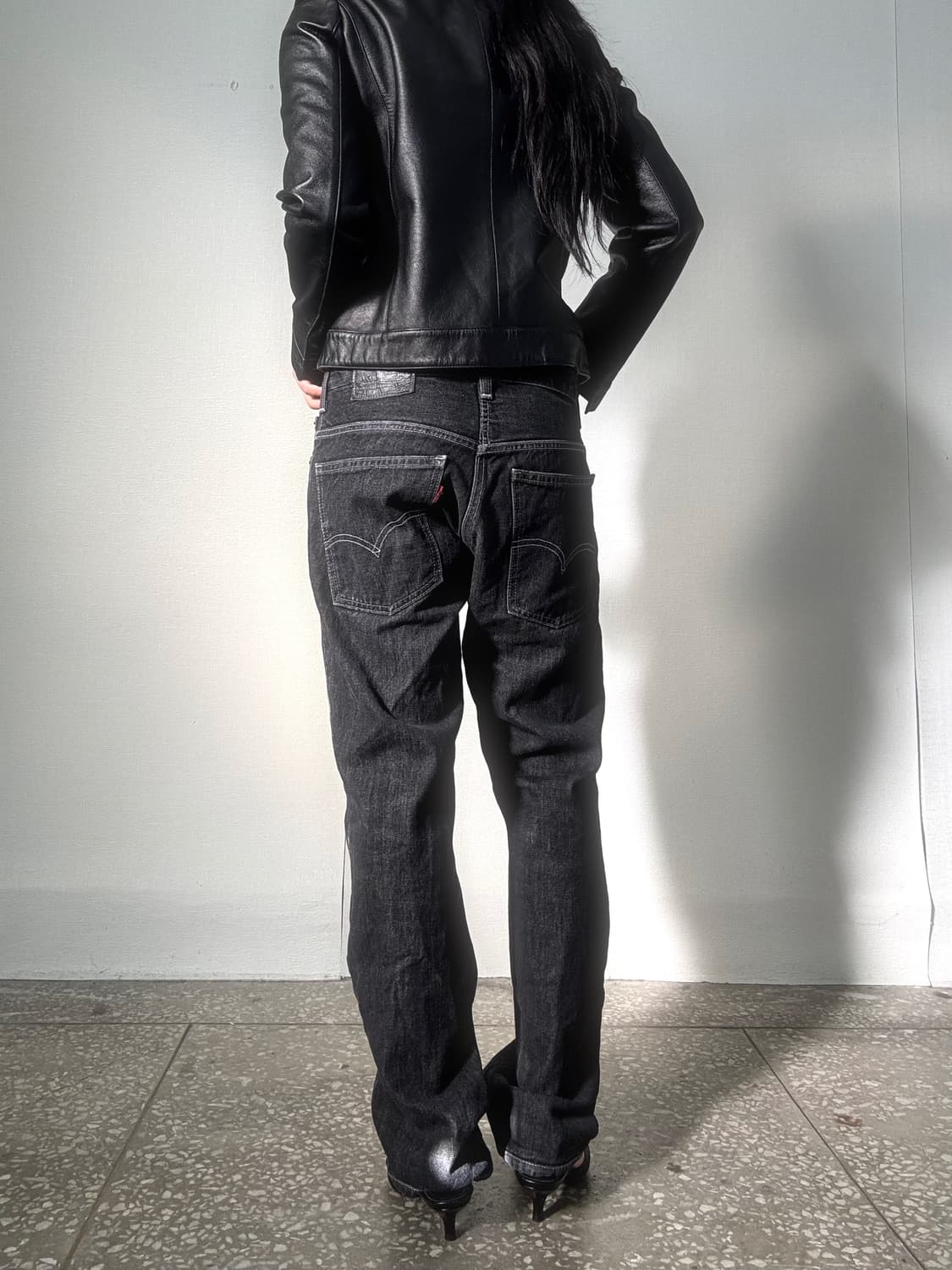 리바이스 606 블랙 데님 팬츠 상품이미지1