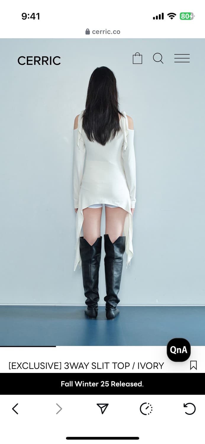 세릭 cerric 3way slit top 쓰리웨이 슬릿탑 상품이미지4