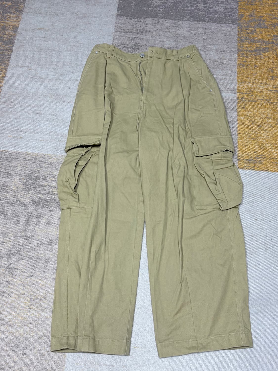 키뮤어 베이지 카고팬츠 L 상품이미지3